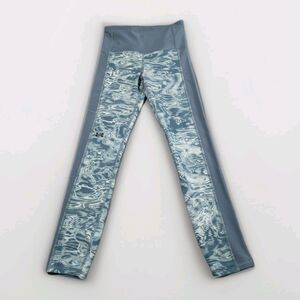 Under Armour HeatGear Capri Leggings Womens XS Green Compression Workout Run